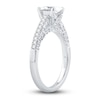 Thumbnail Image 1 of Diamond Engagement Ring 1-1/4 ct tw Oval & Round-cut Platinum