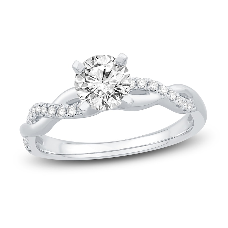 Main Image 1 of Adore Diamond Engagement Ring 7/8 ct tw Round-cut Platinum