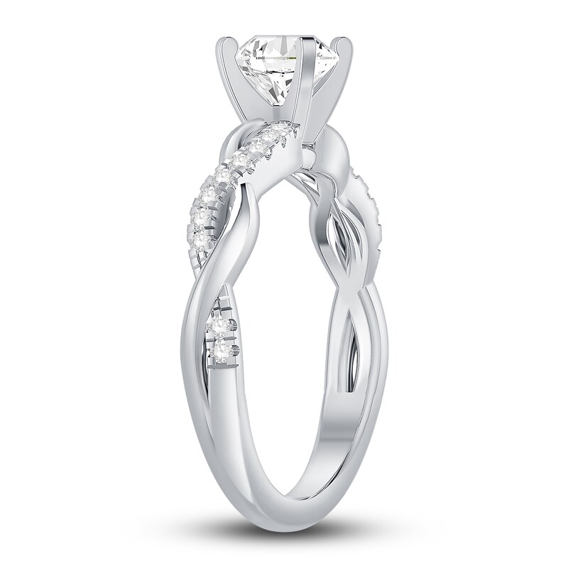 Main Image 2 of Adore Diamond Engagement Ring 7/8 ct tw Round-cut Platinum