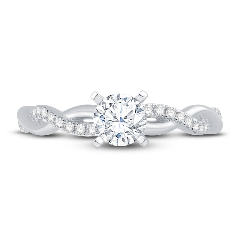 Main Image 3 of Adore Diamond Engagement Ring 7/8 ct tw Round-cut Platinum