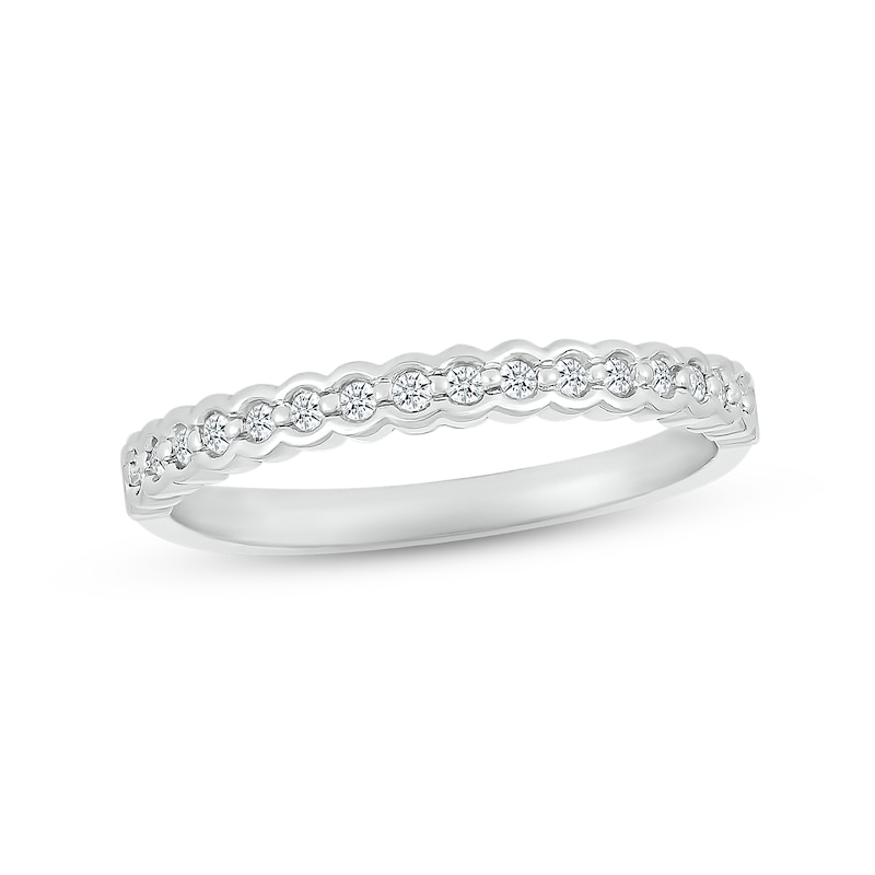 Main Image 4 of Emerald & Diamond Bridal Set 3/8 ct tw Emerald & Round-cut 10K White Gold