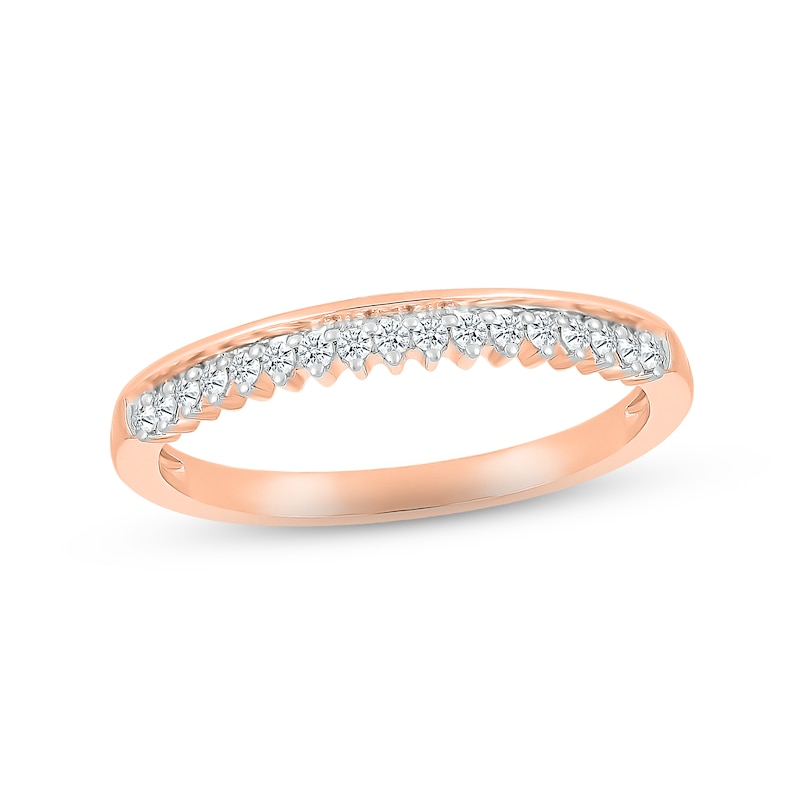 Main Image 4 of Garnet & Diamond Bridal Set 1/2 ct tw Heart & Round-cut 10K Rose Gold