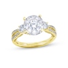 Thumbnail Image 1 of Adore Multi-Diamond Center Engagement Ring 1-1/8 ct tw Round-cut 14K Yellow Gold