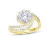 Thumbnail Image 0 of Round-Cut Multi-Diamond Center Engagement Ring 5/8 ct tw 14K Two-Tone Gold