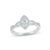 Thumbnail Image 3 of Multi-Diamond Center Bridal Set 1/3 ct tw Round-cut 10K White Gold