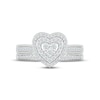 Thumbnail Image 2 of Multi-Diamond Center Bridal Set 1/2 ct tw Round-cut 10K White Gold