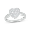Thumbnail Image 3 of Multi-Diamond Center Bridal Set 1/2 ct tw Round-cut 10K White Gold