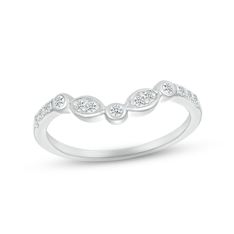 Main Image 4 of Multi-Diamond Center Bridal Set 1 ct tw Round-cut 10K White Gold