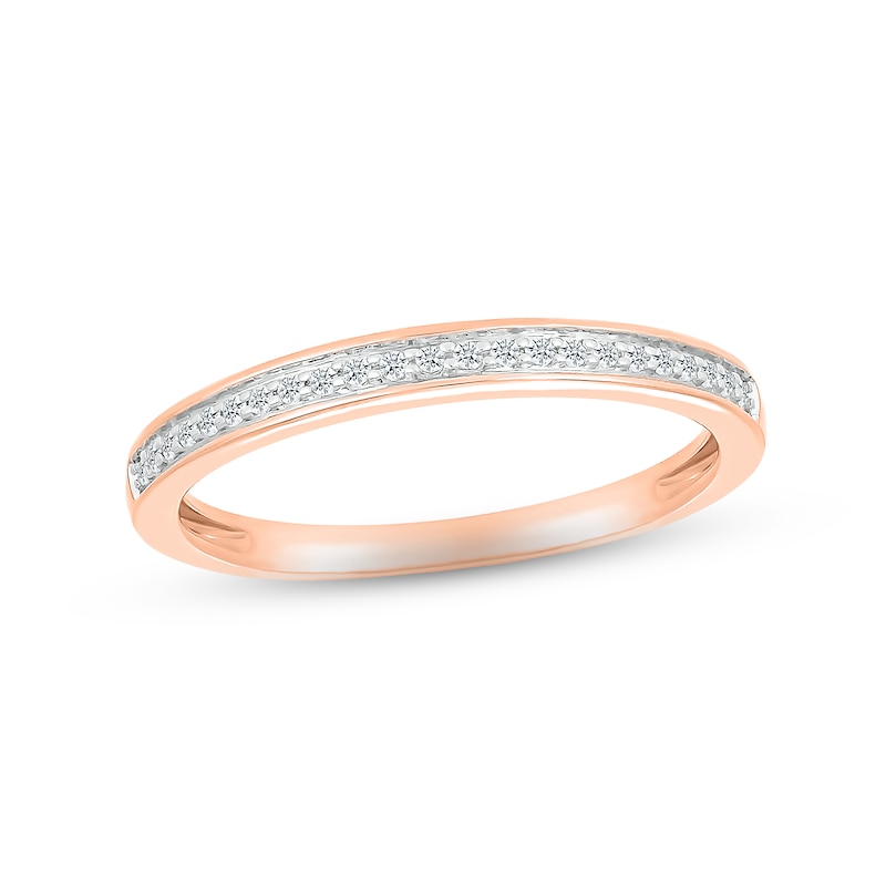 Main Image 4 of Multi-Diamond Center Bridal Set 1/2 ct tw Round-cut 10K Rose Gold