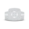 Thumbnail Image 2 of Multi-Diamond Center Bridal Set 1-1/2 ct tw Round & Baguette-cut 10K White Gold
