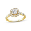 Thumbnail Image 0 of XO from KAY Diamond Halo Engagement Ring 1 ct tw Round-cut 14K Yellow Gold