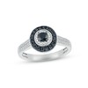 Thumbnail Image 3 of Black & White Diamond Bridal Set 1/2 ct tw Round-cut 10K White Gold