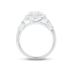 Thumbnail Image 2 of Multi-Diamond Center Engagement Ring 1-1/4 ct tw Round & Baguette-cut 14K White Gold