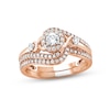 Thumbnail Image 0 of XO from KAY Diamond Bridal Set 5/8 ct tw Round-cut 14K Rose Gold