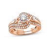 Thumbnail Image 0 of XO from KAY Diamond Bridal Set 5/8 ct tw Round-cut 14K Rose Gold