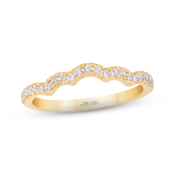 THE LEO First Light Diamond Wedding Band 1/5 ct tw 14K Yellow Gold