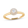 Thumbnail Image 0 of Adrianna Papell Diamond Bezel Engagement Ring 1/6 ct tw Round-cut 14K Yellow Gold