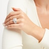 Thumbnail Image 5 of Multi-Diamond Center Cushion Frame Bridal Set 1-1/2 ct tw 10K White Gold