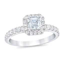 Royal Asscher Grace Diamond Engagement Ring 1 1/4 ct tw Asscher-cut 14K White Gold