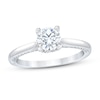 Thumbnail Image 0 of Royal Asscher Maxima Diamond Engagement Ring 1 ct tw Round 14K White Gold