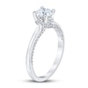 Thumbnail Image 1 of Royal Asscher Maxima Diamond Engagement Ring 1 ct tw Round 14K White Gold