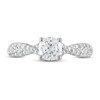 Thumbnail Image 3 of Royal Asscher Amalia Diamond Engagement Ring 1-1/5 ct tw Round 14K White Gold