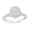 Thumbnail Image 0 of Royal Asscher Danica Diamond Engagement Ring 1 ct tw Oval 14K White Gold