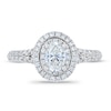 Thumbnail Image 2 of Royal Asscher Danica Diamond Engagement Ring 1 ct tw Oval 14K White Gold