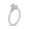 Thumbnail Image 2 of Adore Multi-Shape Oval, Round & Pear Shaped Diamond Halo Engagement Ring 1 ct tw 14K White Gold