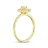 Thumbnail Image 1 of Oval & Round-Cut Diamond Halo Engagement Ring 1/2 ct tw 14K Yellow Gold