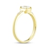 Thumbnail Image 2 of Adore Emerald & Round-Cut Diamond Engagement Ring 1/2 ct tw 14K Yellow Gold