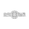 Thumbnail Image 3 of Adore Princess-Cut Diamond Twist Shank Engagement Ring 1/2 ct tw 14K White Gold