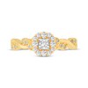 Thumbnail Image 3 of Adore Princess-Cut Diamond Twist Shank Engagement Ring 1/2 ct tw 14K Yellow Gold