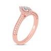 Thumbnail Image 2 of Adore Pear-Shaped Diamond Halo Vintage-Inspired Engagement Ring 1/2 ct tw 14K Rose Gold