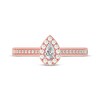 Thumbnail Image 3 of Adore Pear-Shaped Diamond Halo Vintage-Inspired Engagement Ring 1/2 ct tw 14K Rose Gold