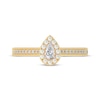 Thumbnail Image 2 of Pear-Shaped Diamond Halo Vintage-Inspired Engagement Ring 1/2 ct tw 14K Yellow Gold