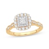 Thumbnail Image 1 of Adore Princess-Cut Diamond Vintage-Inspired Engagement Ring 3/4 ct tw 14K Yellow Gold