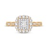 Thumbnail Image 3 of Adore Princess-Cut Diamond Vintage-Inspired Engagement Ring 3/4 ct tw 14K Yellow Gold