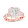 Thumbnail Image 1 of Adore Princess-Cut Diamond Engagement Ring 1-1/5 ct tw 14K Rose Gold