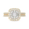 Thumbnail Image 3 of Adore Princess-Cut Diamond Engagement Ring 1-1/5 ct tw 14K Yellow Gold