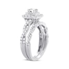 Thumbnail Image 1 of Princess-Cut Diamond Twist Shank Bridal Set 1 ct tw 14K White Gold