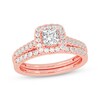 Thumbnail Image 1 of Adore Princess-Cut Diamond Bridal Set 1 ct tw 14K Rose Gold