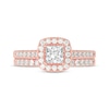 Thumbnail Image 3 of Adore Princess-Cut Diamond Bridal Set 1 ct tw 14K Rose Gold