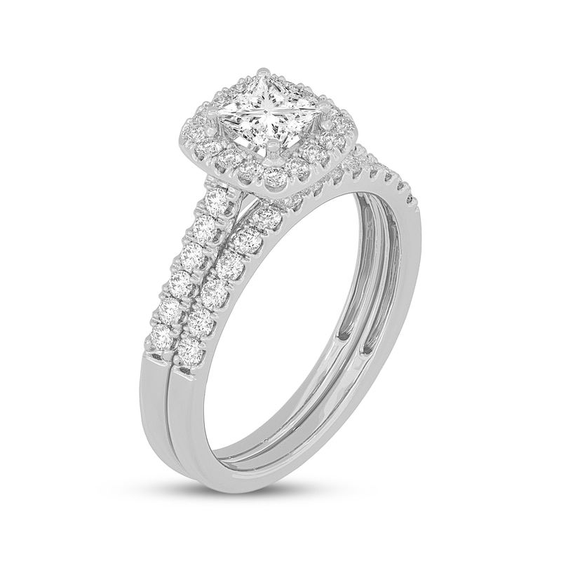 Main Image 2 of Adore Princess-Cut Diamond Bridal Set 1 ct tw 14K White Gold
