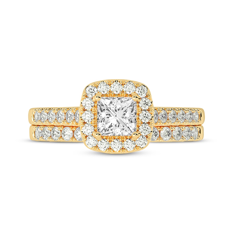 Princess-Cut Diamond Bridal Set 1 ct tw 14K Yellow Gold