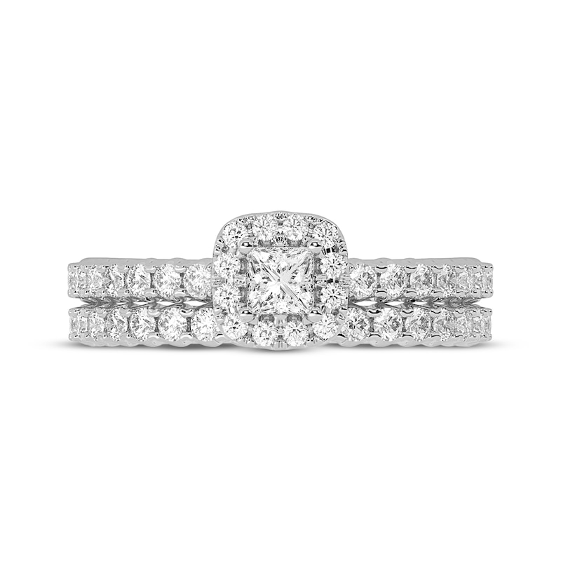 Princess-Cut Diamond Bridal Set 3/4 ct tw 14K White Gold
