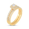 Princess-Cut Diamond Bridal Set 3/4 ct tw 14K Yellow Gold