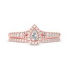 Thumbnail Image 3 of Adore Pear-Shaped Diamond Bridal Set 1/2 ct tw 14K Rose Gold