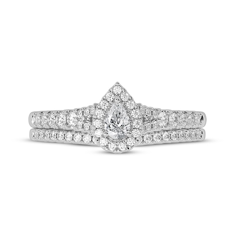 Main Image 3 of Adore Pear-Shaped Diamond Bridal Set 1/2 ct tw 14K White Gold