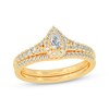 Thumbnail Image 1 of Adore Pear-Shaped Diamond Bridal Set 1/2 ct tw 14K Yellow Gold
